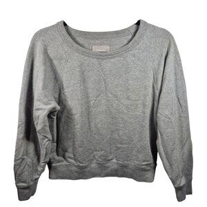 Everlane Sweatshirt Womens S Gray Cotton Pullover Long Sleeve Comfy Loungewear